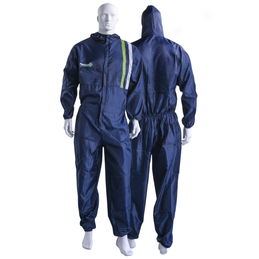 Finixa Polyester spuitoverall blauw XXXL 60-62