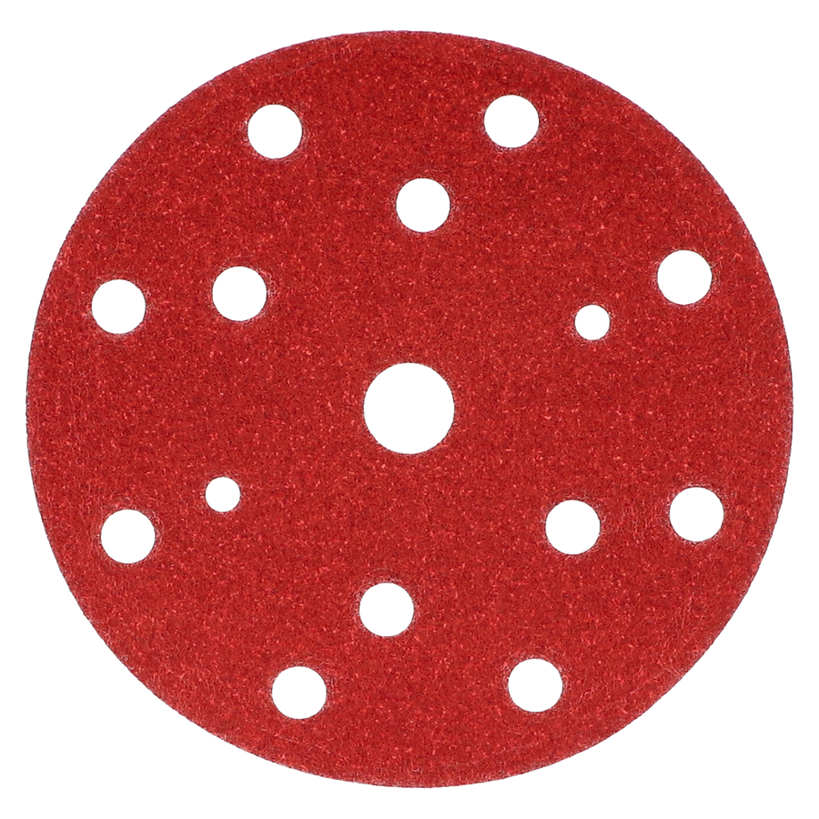 Finixa Schuurschijf Ø 150mm - 15 gaten rood P1000 100 vl